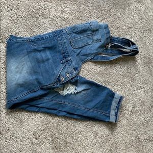 Like New Distressed Overalls
